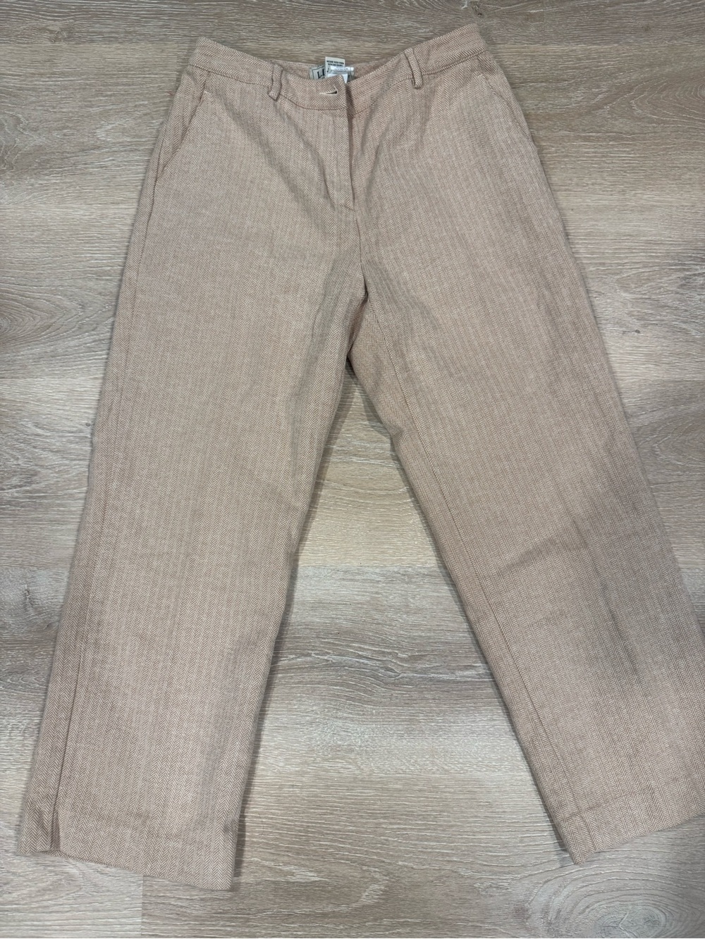 L.L. Bean Women's Lined Straight-Leg Pants in Light Tan size 12